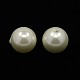 White Glass Pearl Round Ball Beads HYRM51-2