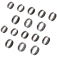Universale Set di anelli a fascia semplici in acciaio inossidabile da 16 pz 8 misura 304 RJEW-UN0002-91-1