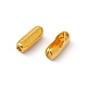黄金のトーン鉄球チェーン·コネクター  カラー  長さ5mm  2.5 mm幅  厚さ2mm  穴：1mm  1.5mmボールチェーンに適合 X-E682Y-G-1