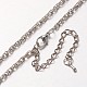 Iron Rope Chain Necklace Making MAK-J004-09P-1