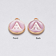 Anfangsbuchstabe a~z Alphabet Emaille Charms ENAM-X0018-04-2