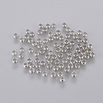 Perles à écraser en laiton , rondelle, platine, 3mm, Trou: 2mm