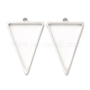 304 pendentifs triangulaires à lunette arrière ouverte en acier inoxydable STAS-Z040-10P