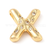 Кулон из латуни с прозрачным кубическим цирконием KK-Z046-01G-X
