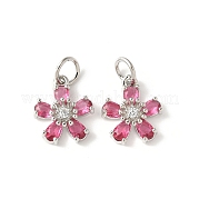 Латунные микро проложить кубического циркония подвески KK-U067-03P-06