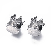 Европейские бусины из нержавеющей стали 304 STAS-G204-11AS