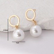 Круглые серьги-гвоздики из нержавеющей стали GO5279