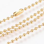 304 Stainless Steel Ball Chain Necklace MAK-R012-02G