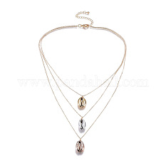 Brass Tiered Necklaces NJEW-JN02381
