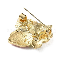Erdbeer-Kristall-Strass-Emaille-Pins&nbsp;JEWB-G040-07G