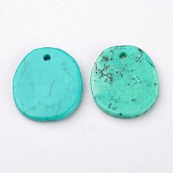 Natürliche howlite Anhänger / charms&nbsp;TURQ-G929-B02