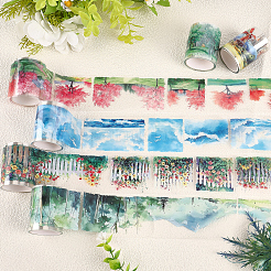 6 Rolle 6 Farben selbstklebende Haustier-Dekoraufkleber aus Papier&nbsp;DIY-CP0012-90
