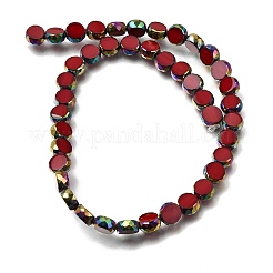 Brins de perles de verre transparentes galvanisées&nbsp;GL-CBA98F0-06C-04