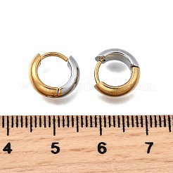 Boucles d'oreilles créoles en acier inoxydable 304&nbsp;EJEW-Z123-01A-GP
