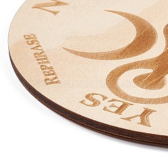 Tapis de tasse sculptés en bois&nbsp;AJEW-P103-01A