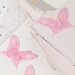 30 applique en dentelle papillon en polyester&nbsp;DIY-CY0001-65A