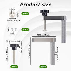 T-Schienen-Halteklemmen für die Holzbearbeitung aus Aluminiumlegierung&nbsp;TOOL-WH0131-04