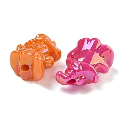 10 perline acriliche con placcatura UV a tema Halloween&nbsp;OACR-L017-08B