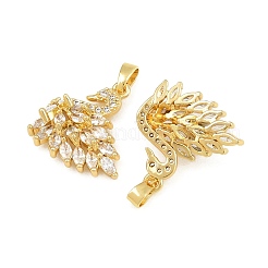 Messing micro pave klare zirkonia anhänger&nbsp;CU-CBABDE1-13G-01