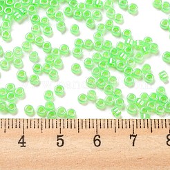 Galvanisieren Sie transparente Glasperlen&nbsp;SEED-S042-16A-07