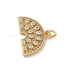 Colgante micropavé cubic zirconia de latón&nbsp;KK-D502-29A-G