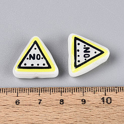 Bedruckte opake Harzperlen&nbsp;RESI-N043-11