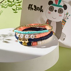 Set di bracciali elasticizzati parola amore&nbsp;BJEW-JB07448