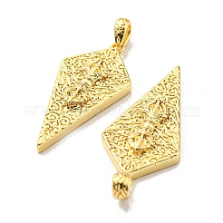 Pendentifs de placage en laiton&nbsp;KK-D026-19G