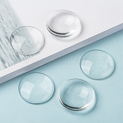 Cabochons en verre transparent&nbsp;X-GGLA-R026-35mm