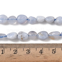 Natürlichen blauen Spitze Achat Perlen Stränge&nbsp;G-E483-62A