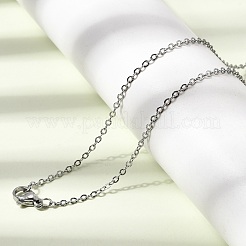 12 Stück 1.8 mm 304 Edelstahl strukturierte Kabelkette Halskette für Damen und Herren&nbsp;NJEW-H093-11P