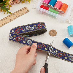 Rubans de polyester de broderie de style ethnique&nbsp;OCOR-WH0067-74A