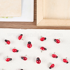 30 puntina da disegno in plastica a forma di coccinella&nbsp;AJEW-SC00067
