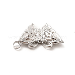 Ciondolo in acciaio inossidabile 304 anti-ossidazione con strass&nbsp;STAS-F282-11P