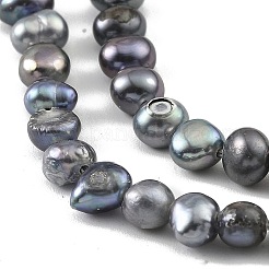 Brins de perles de culture d'eau douce colorées naturelles&nbsp;PEAR-A006-03B