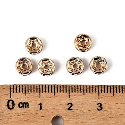 Messing Strass Zwischen perlen&nbsp;RB-A014-Z6mm-01LG-NF