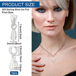 10 pz 925 pinze per rompighiaccio in argento sterling&nbsp;FIND-BC0003-83