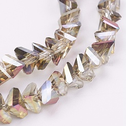 Chapelets de perles en verre électroplaqué&nbsp;EGLA-J145-6mm-HR02