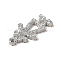 Pendentifs texturés en acier inoxydable 304 anti-ternissement&nbsp;STAS-J040-06B-P
