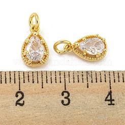 Pendentifs en laiton zircon cubique transparent&nbsp;KK-G490-33G