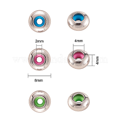 60 Stück 3 Farben 304 Edelstahlperlen&nbsp;STAS-CJ0001-210