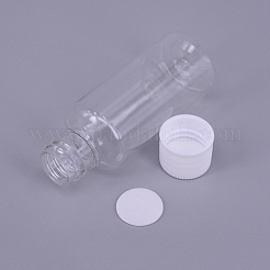 30 ml Plastikglas mit weißer Schraubkappe&nbsp;AJEW-TAC0020-10A