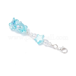 Décorations suspendues en perles acryliques transparentes&nbsp;HJEW-JM03966