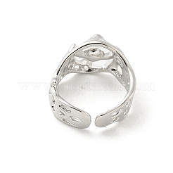 Supports de bague de manchette ouverte en laiton&nbsp;KK-G518-08P-01