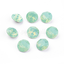 Spitze Rückseite u. Rückseite überzogene k9 Glasrhinestone Cabochons&nbsp;RGLA-J012-10mm-390