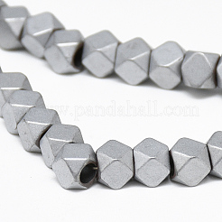 Electroplate non magnetici ematite sintetico fili di perline&nbsp;G-Q486-89F