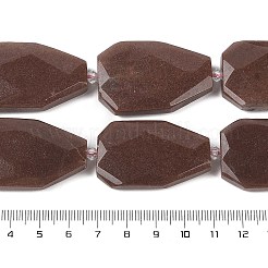 Naturali viola perline avventurina fili&nbsp;G-P548-B15-01
