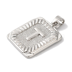 Pendentifs de placage en laiton&nbsp;KK-B092-42P-T