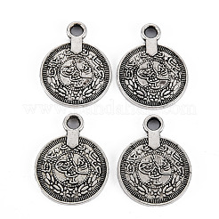 Tibetischer stil Aluminium Anhänger & Charms&nbsp;LS-TIBEP-Q089-015-RS