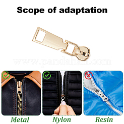 Accesorios de cremallera de acero inoxidable&nbsp;FIND-WH0173-498KCG